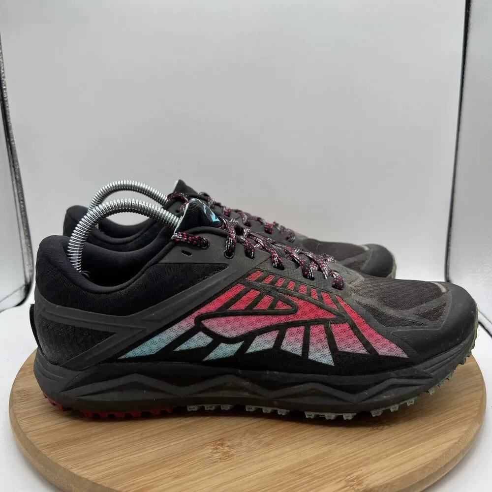 Brooks Caldera Women's Size 11 B Trail Running Shoes Anthracite/Azaela/Black